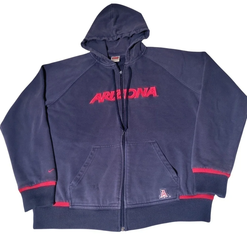 Nike Arizona Wildcats Hoodie Women Sz XL University Football - Imperfect, zipper